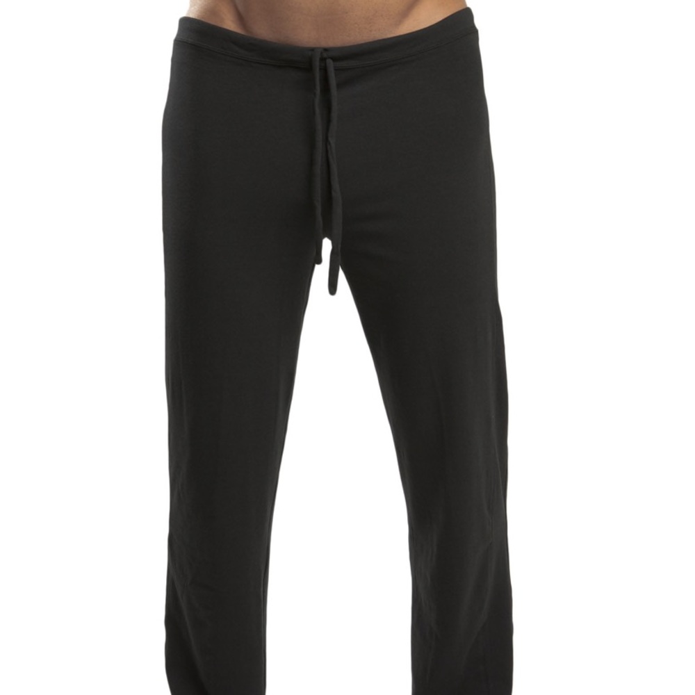 Men's Black Drawstring Lounge Pants